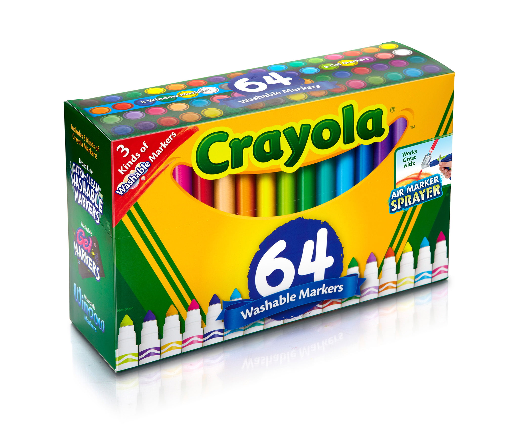 Crayola Washable Markers Set Broad Line Coloring Supplies 64 Count Walmart Com Walmart Com