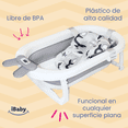 thumbnail image 4 of Bañera Para Bebé Ibaby Fiume Plegable Con Organizador y cojín gris, 4 of 10