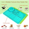 thumbnail image 2 of 2PCS Lick Mat for Dogs and Cats, Dog Lick Mat with Suction Cups, Cat Lick Mat for Anxiety Relief, Comes with 1 Spatula and 1 Brush, Purple & Cyan, 2 of 4