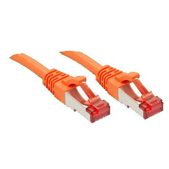 Cat.6 S/FTP cable, orange, 1m