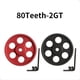 thumbnail image 4 of Kit de Polea Síncrona 2GT de 80 Dientes, Diámetro Interior de la Polea de Distribución, Correa Síncrona 2MGT de 5 mm para Piezas de Impresora 3D 2.4, Rojo, 4 of 5