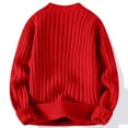 thumbnail image 4 of uikmnh T Neck Sweater Men's Casual Sweater Trend Men's Loose Knit Sweater,Mens Sweater,Size XXL, 4 of 4