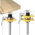 thumbnail image 2 of Matched Tongue And Groove Cutter Set, Professional Woodworking Tool With Versatile For Woods And Panels, Improves Hardwood Working Performance, 2 of 5
