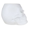 thumbnail image 5 of Matte White Gothic Skull Skeleton Ceramic Votive Candle Essential Oil Warmer, 5 of 8