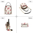 thumbnail image 3 of FORMRS Crossbody Bag for Women Quilted Travel Shoulder Cell Phone Purse with Chain Strap Handbag, Red Cherry, 3 of 7