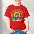 thumbnail image 2 of MEZZALL T-Shirt Col Rond Unisexe pour Enfants Garçons Filles Tout-Petits, Rouge, 3-4 Ans, 2 of 4