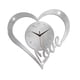 thumbnail image 5 of Reloj de pared con forma de corazón para el hogar o la oficina. Regalo moderno. Reloj de pulsera silencioso, sin tictac. Plata, 5 of 9