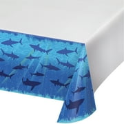 Shark Splash 54 x 108 Plastic Tablecover Border Print - Pack of 1