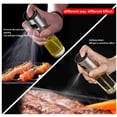 thumbnail image 2 of RKZDSR Stainless Steel Glass Oil Bottle - 100ml Capacity - Oil and Vinegar Dispenser with Scale - Multi-Purpose Seasoning and Wine Bottle, 2 of 8
