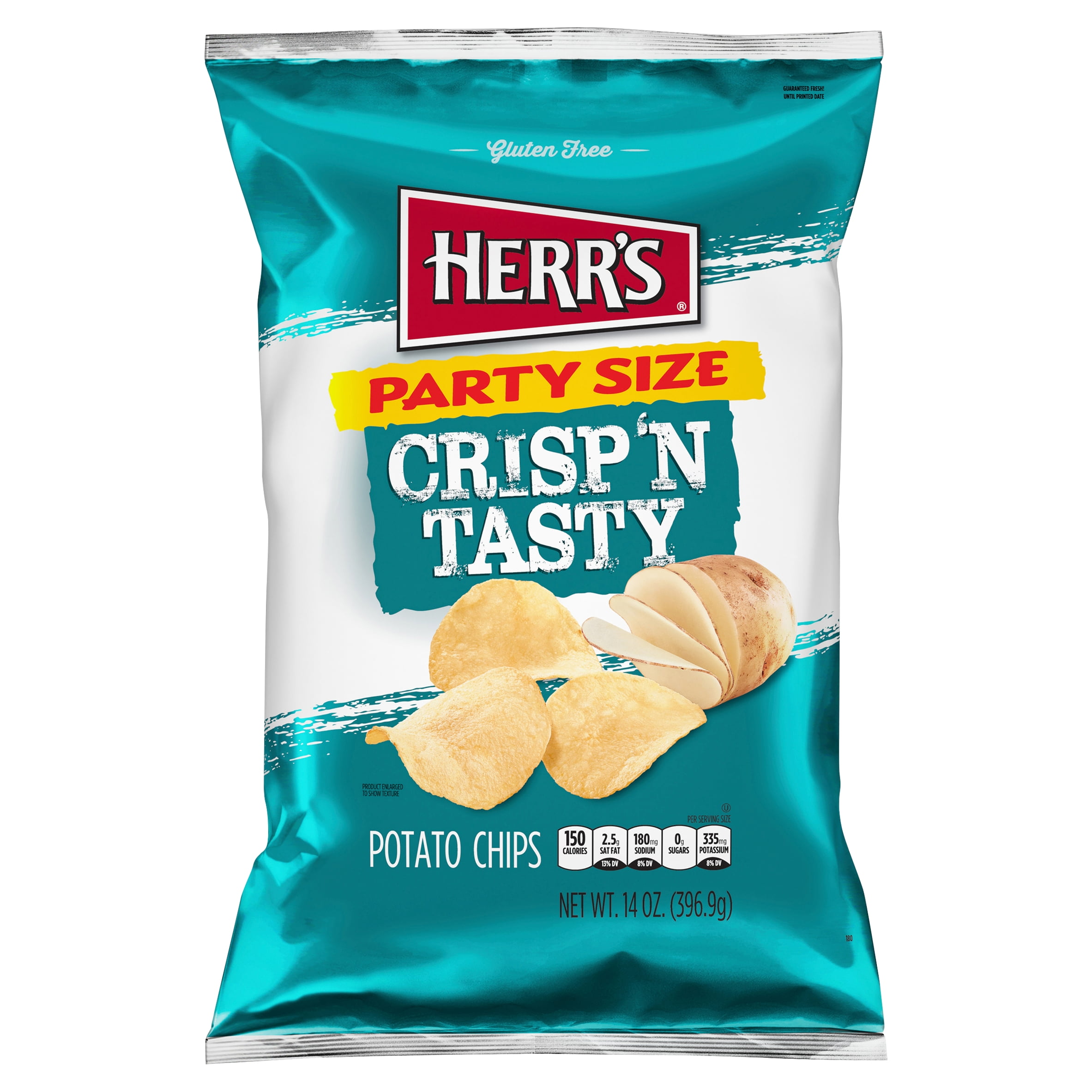 Herr's Crisp 'n Tasty Potato Chips Family Size, 14 Oz.