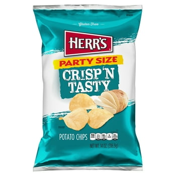 Herr's Crisp 'n Tasty Potato Chips Family Size, 14 Oz.