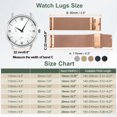 thumbnail image 2 of Correas de Reloj de Malla para Hombres y Mujeres, Correa de Reloj de Malla de Acero Inoxidable con Liberación Rápida y Herramientas (22mm, Rojo Rosa), 2 of 7