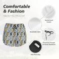 thumbnail image 4 of Balery Lightning Bolts Pantalones cortos deportivos para mujer con forro y dos bolsillos, elásticos, para entrenamiento, gimnasio, yoga-XX-Large, 4 of 7