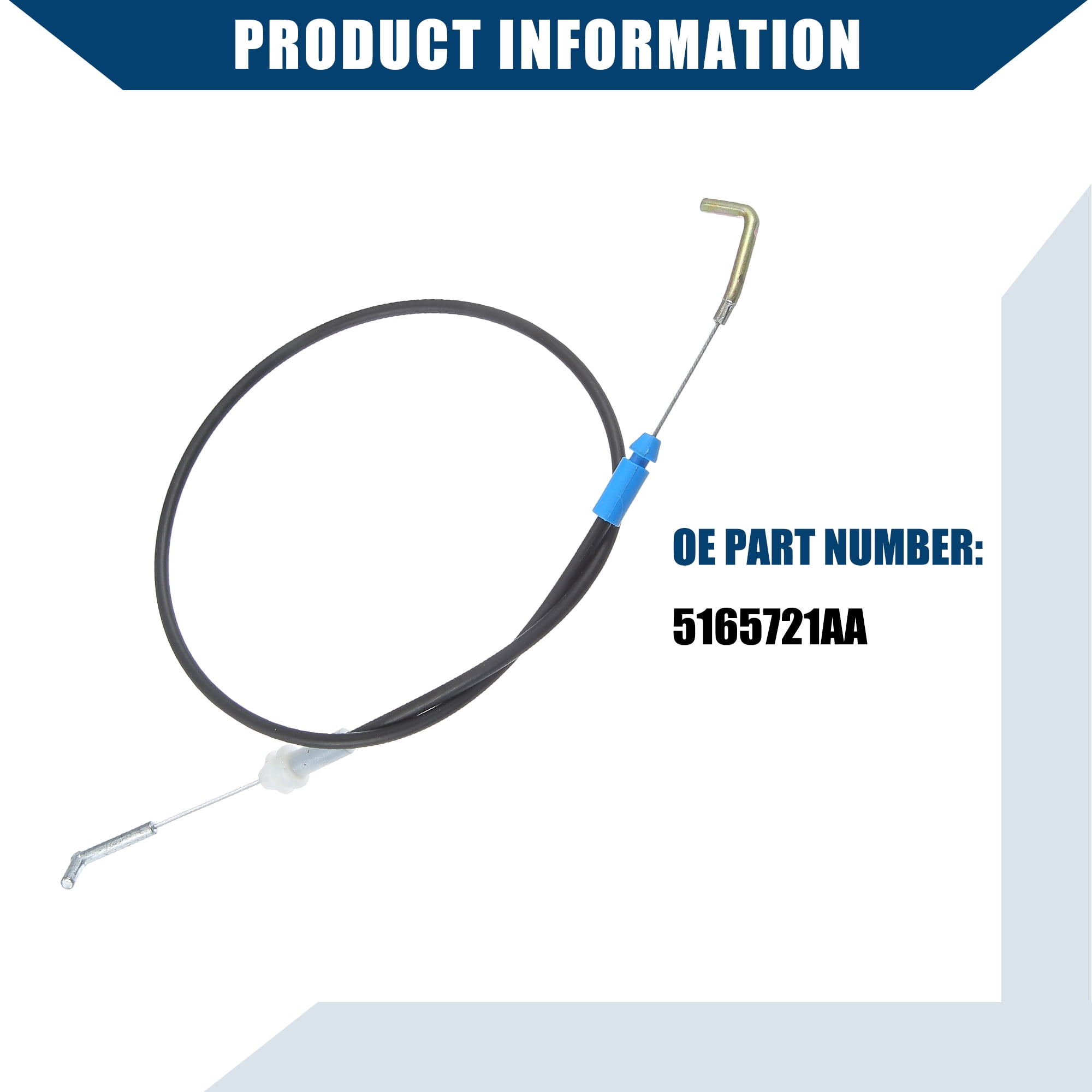 Unique Bargains 5165721AA Left Front Door Inside Handle Cable for Ram 1500 2011-2018