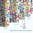 thumbnail image 6 of Math Equations Colorful Pi Symbols White Pattern Shower Curtain 36"x72" ,Bathroom Decorative Shower Curtains Set with 12 Hooks,Modern Waterproof Washable Shower Curtain, 6 of 6