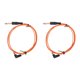 thumbnail image 4 of Cable de Clip para tatuaje, interfaz DC, cabezal curvo, transmisión estable, 1,8 m de longitud, 2,2mm de diámetro, Cable para máquina de tatuaje, color naranja, 2 uds., 4 of 14