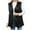 Black, variant on IROINNID Faux Fur Vest for Women Ladies Warm Fluffy Vest Winter Warm Front Open Waistcoat,Coffee