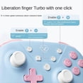 thumbnail image 2 of Aolion For Switch Bluetooth Gamepad Candy colored handle blue, 2 of 5