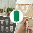 thumbnail image 6 of Uxcell Natural Macrame Cord 2mm x 219 Yards 3 Strand Twisted Cotton Macrame Rope for DIY Knitting Plant Wall Hanger Dreamcatcher, Emerald Green, 6 of 6