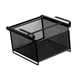 thumbnail image 1 of Cesta extraíble de metal para armario, organizador bajo el mueble para sujetadores, calcetines, corbatas y cinturones Negro, 1 of 9