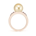 thumbnail image 2 of Angara Golden South Sea Cultured Pearl Ring with Rubies in 14K Rose Gold for Women | June Birthstone Jewelry for Her, 2 of 8