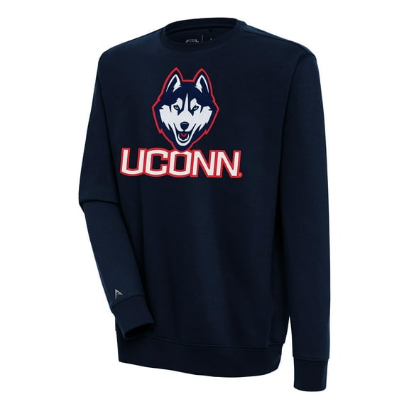 Men's Antigua  Navy UConn Huskies Victory Pullover Sweatshirt