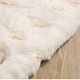 thumbnail image 5 of Tekcoo Christmas Tree Skirt White, 36 Inch Faux Fur Xmas Tree Skirt Christmas Decorations for Christmas Indoort Holiday Party Home Decor with Gold Feather, White, 5 of 7