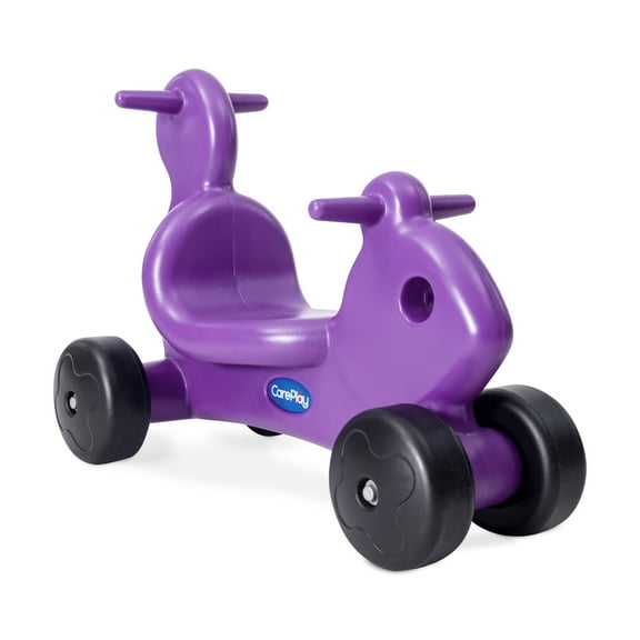 CarePlay 2-in-1 Squirrel Push & Ride On Toy, Indoor & Outdoor Use, 50 lb Capacity, Purple