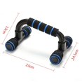 thumbnail image 3 of 1pair U-shaped Push-up Rack Fitness Equipment Hand Sponge Grip Muscle Training Push Up Bar Chest Home Gym Body Building (blue), 3 of 7