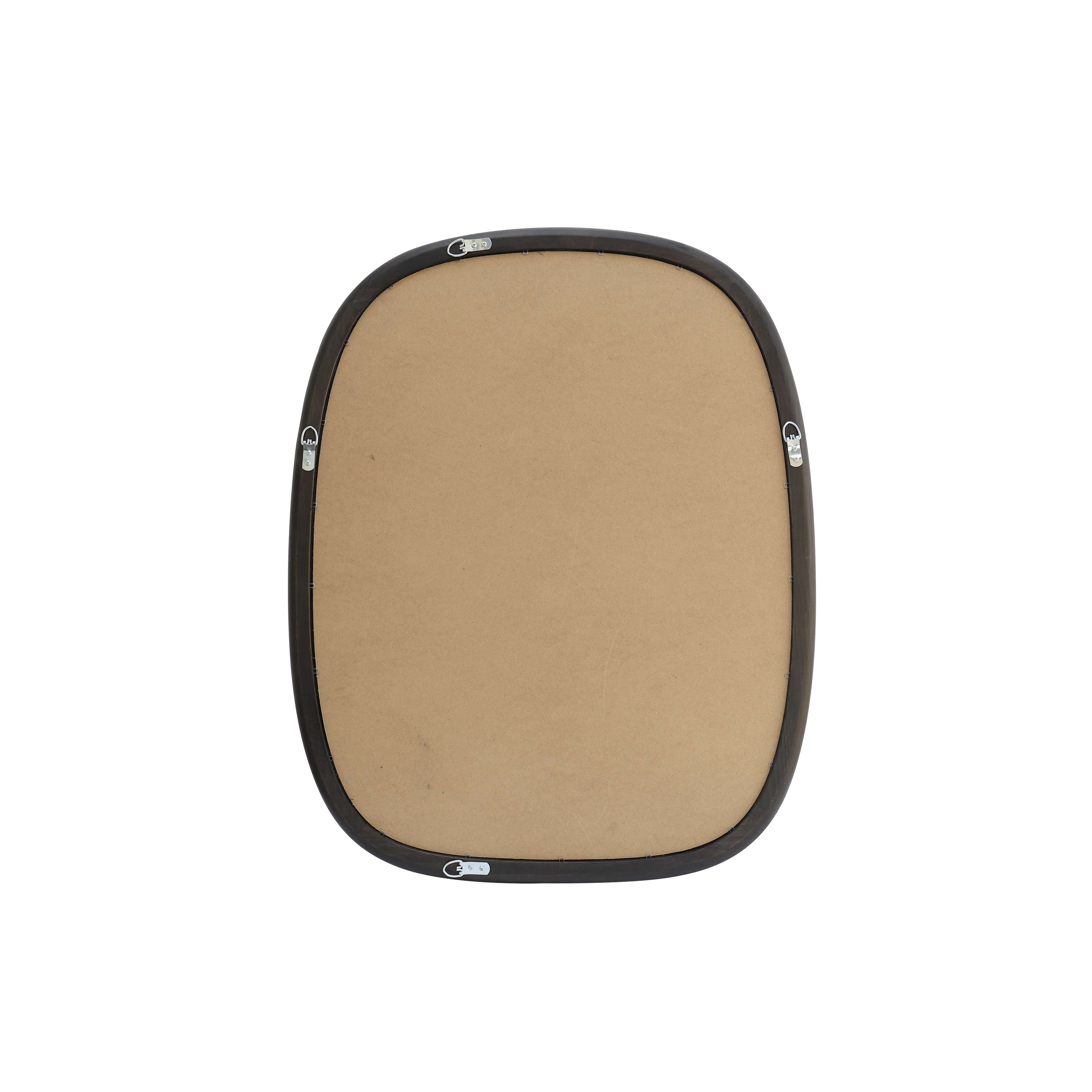 Better Homes & Gardens Soft Organic Wood Frame Wall Mirror, 24x30 Inch, Black