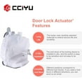thumbnail image 3 of CCIYU Rear Left + Rear Right Door Lock Actuators Door Latch Replacement Fits for 2008-2012 for Honda for Accord 72650-SNA-A14 72650SNAA14 2PCS, 3 of 3