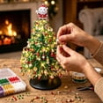 thumbnail image 6 of TACILIP Home Decor, 1PC DIY Beaded Christmas Tree Kit Handmade Mini Tabletop Xmas Tree With Light 3 Styles Topper Decor Gift, Mens Gifts, 6 of 6