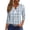 Light BlueA&031231B, variant on Womens Henley Shirts Plaid Spring Summer Womens 3/4 Length Sleeve Tops Casual Trendy Vacation Button Down Womens Tunic Tops