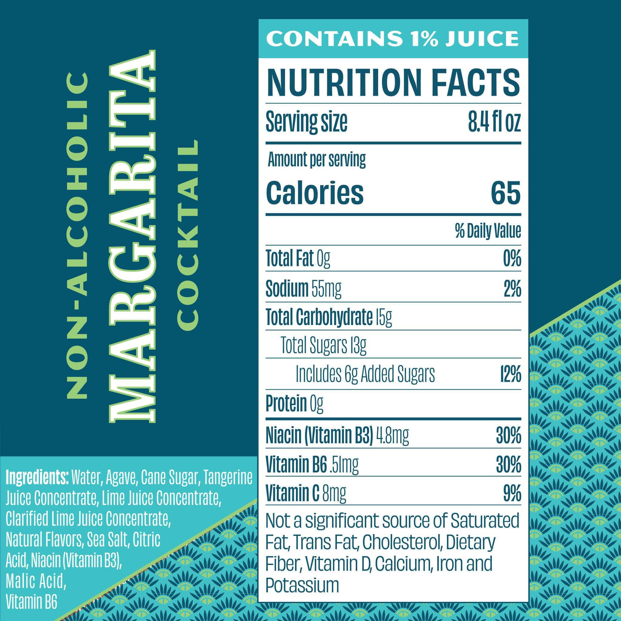Free Spirits Non-Alcoholic Margarita | Award-Winning Mocktail 12 Pack
