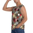 thumbnail image 3 of Balery Maple colorful Men's Sleeveless Muscle Shirts Workout Tank Top, Moisture Wicking, Odor Protection-Medium, 3 of 8