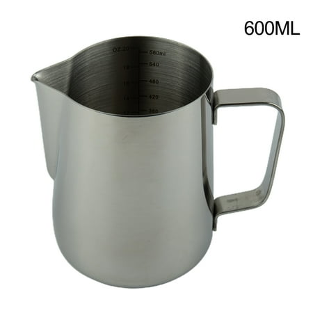 

Milk Frothing Jug Scale Latte Espresso Coffee Pitcher Stainless Steel Container