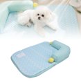 thumbnail image 1 of Mat De Enfriamiento De Perros En Forma De L Cama De Enfriamiento De Mascotas En Gel De Gel De Gel Con Cubierta Lavable Para Perros Pequeños Medianos Grandes, Gatos De Verano, 1 of 7