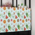 thumbnail image 6 of Summer Blue Valances for Windows Farmhouse Kitchen Curtains Valances Rod Pocket Valance Curtains for Kitchen Windows Watermelon Starfish Ice Cream Starfish Lemon Window Valances for Bathroom 54"x18", 6 of 6