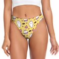 thumbnail image 1 of Balery Rabbit Hunger Tangas de Algodón para Mujer con Estampado – Ropa Interior Sexy, Transpirable, G-string-3X-Large, 1 of 6