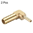 thumbnail image 3 of 10mm to 4mm Barb Brass Hose Fitting 90 Degree Elbow Pipe Connector Coupler Tubing Adapter 2 pcs, 3 of 3