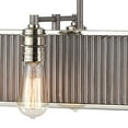 thumbnail image 3 of Elk Home 43-Inch Wide Corrugated Steel Chandelier, Weathered Zinc, 3 of 5