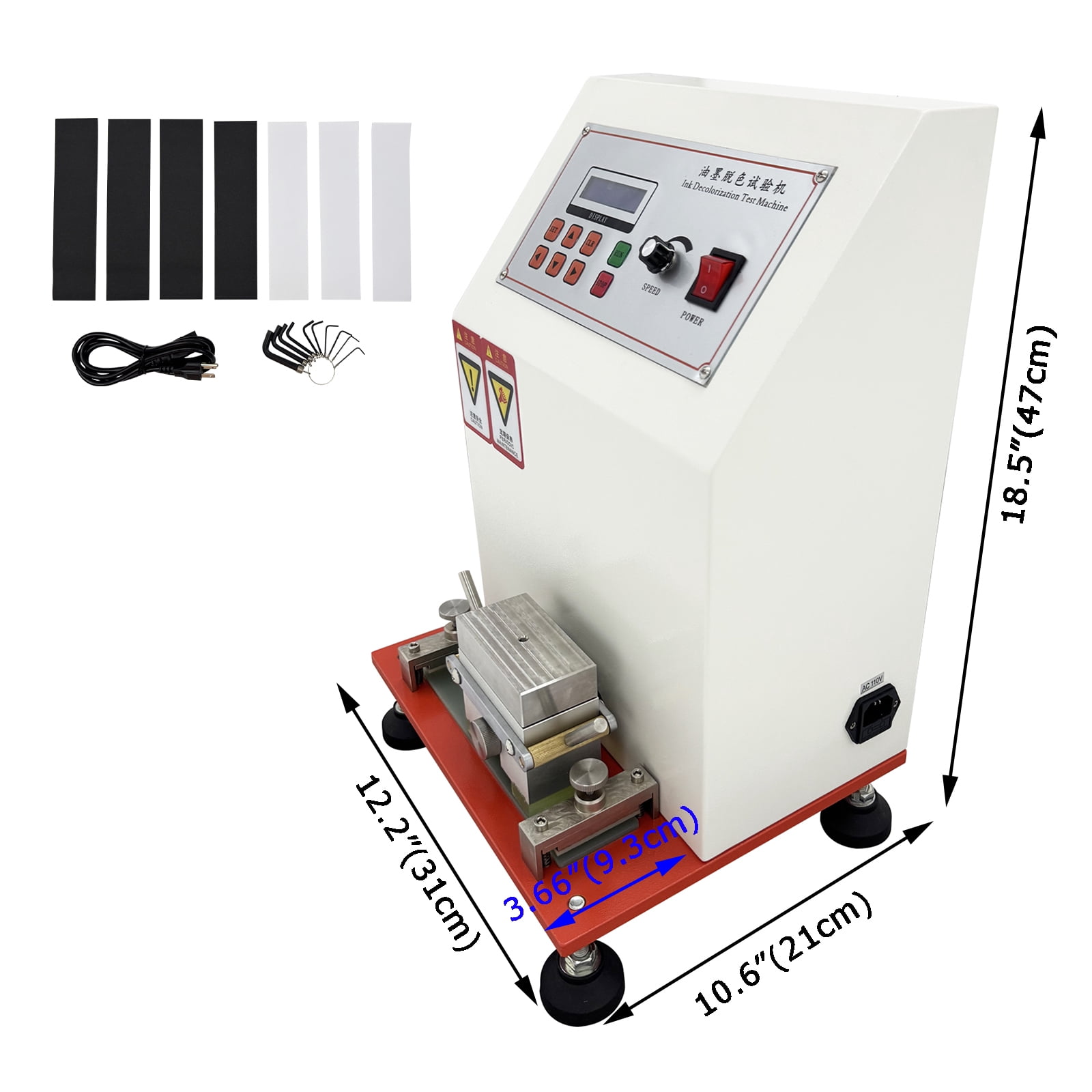 Printing Ink Abraser Friction Testing Machine Ink Rub Tester Ink Abrasion Decolorizing Test Machine 110V