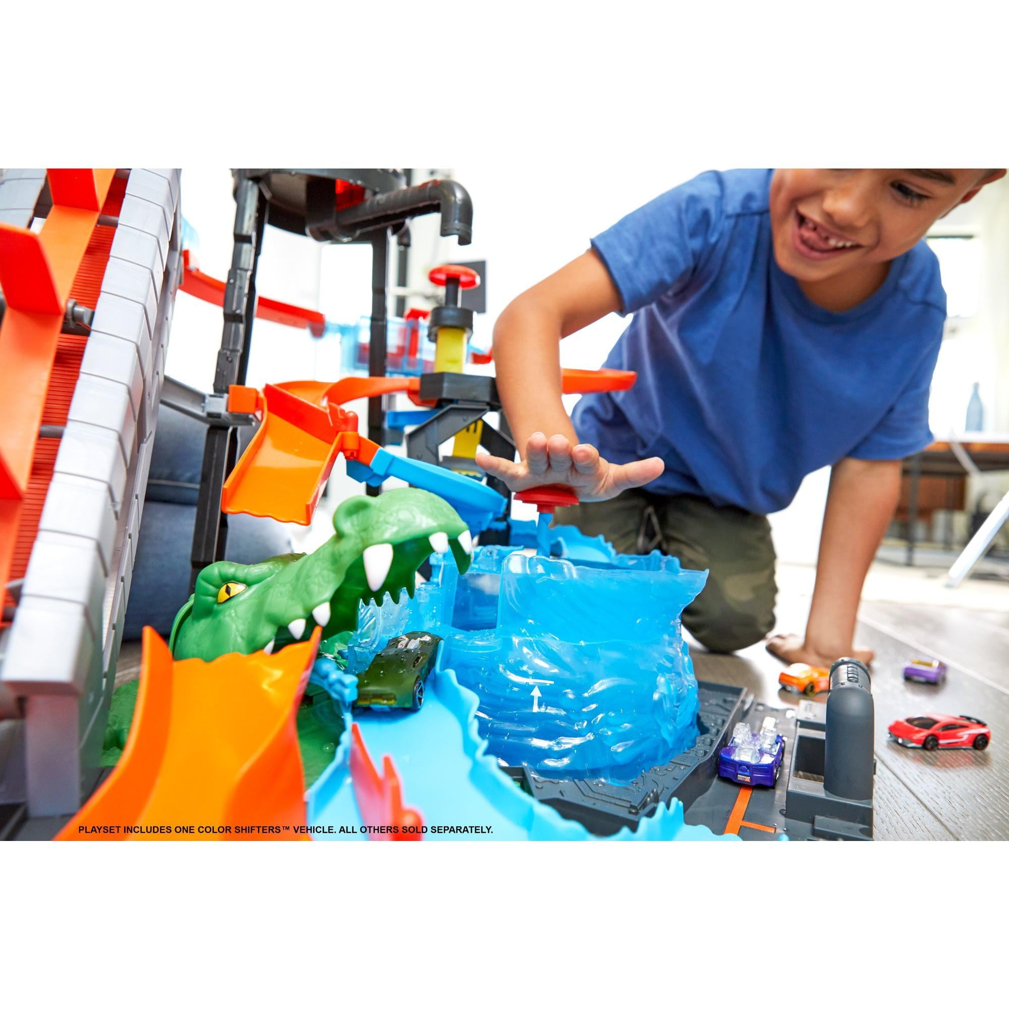 walmart hot wheels gator car wash