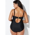 thumbnail image 2 of Swimsuits for All Women's Ruched Underwire One Piece Swimsuit, 2 of 4