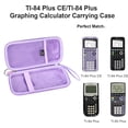 thumbnail image 2 of Funda para calculadora Aproca TI-84 Plus CE, color morado, EVA dura, 2 of 9