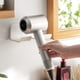 thumbnail image 4 of Inteprter Soporte de almacenamiento para secador de pelo, secador de pelo autoadhesivo sin perforaciones montado en la pared, organizador de Juegos de accesorios de baño, 4 of 6