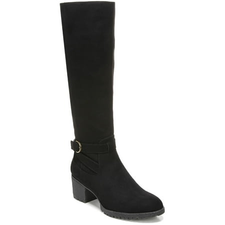

Dr. Scholl s Shoes Womens Like It Faux Suede Lug Sole Knee-High Boots