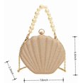 thumbnail image 5 of CAILDANL Lovely Shell Handbag Purse Beaded Evening Bag Chain Cross-body Clutch Purse, 5 of 7