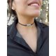 thumbnail image 2 of Boho Teal collar cadena marrón cuero gargantilla collar ante hippie joyería para damas y niñas, tamaño libre, 2 of 5
