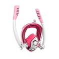 thumbnail image 4 of Máscara de snorkel para niños, máscara de buceo de cara completa para niños y niñas, conjunto de snorkel antifugas Rosa, 4 of 8